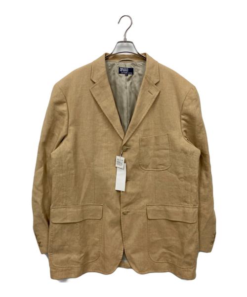 POLO RALPH LAUREN（ポロ・ラルフローレン）POLO RALPH LAUREN (ポロ・ラルフローレン) リネン テーラードジャケット ベージュ サイズ:4Lの古着・服飾アイテム