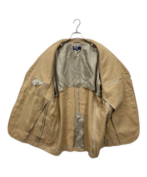 POLO RALPH LAUREN（ポロ・ラルフローレン）POLO RALPH LAUREN (ポロ・ラルフローレン) リネン テーラードジャケット ベージュ サイズ:4Lの古着・服飾アイテム