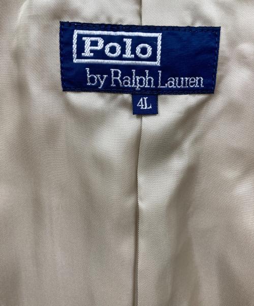 POLO RALPH LAUREN（ポロ・ラルフローレン）POLO RALPH LAUREN (ポロ・ラルフローレン) リネン テーラードジャケット ベージュ サイズ:4Lの古着・服飾アイテム