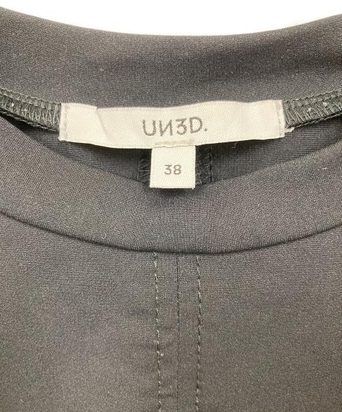 UN3D.（アンスリード）UN3D. (アンスリード) 半袖ブラウス ブラック サイズ:38の古着・服飾アイテム
