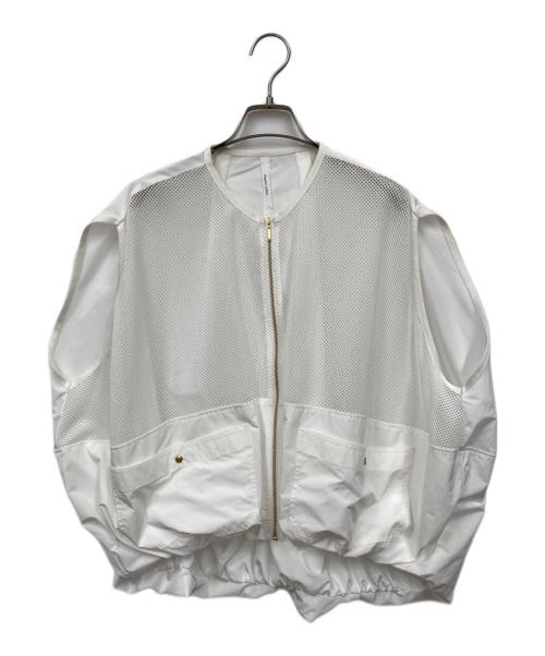Dignite collier（ディニテ コリエ）Dignite collier (ディニテ コリエ) メッシュバルーンジレ ホワイト サイズ:Fの古着・服飾アイテム
