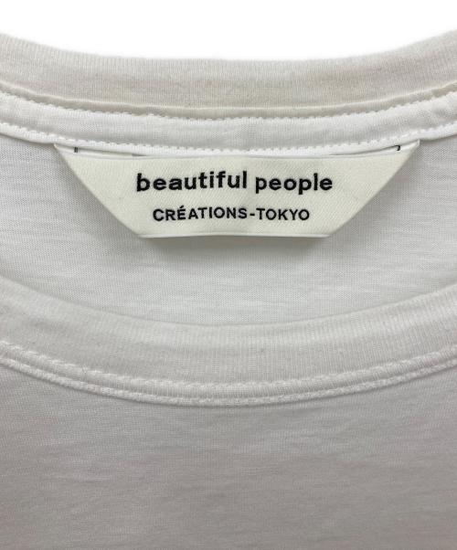 beautiful people（ビューティフルピープル）beautiful people (ビューティフルピープル) ロゴカットソー ホワイト サイズ:190の古着・服飾アイテム