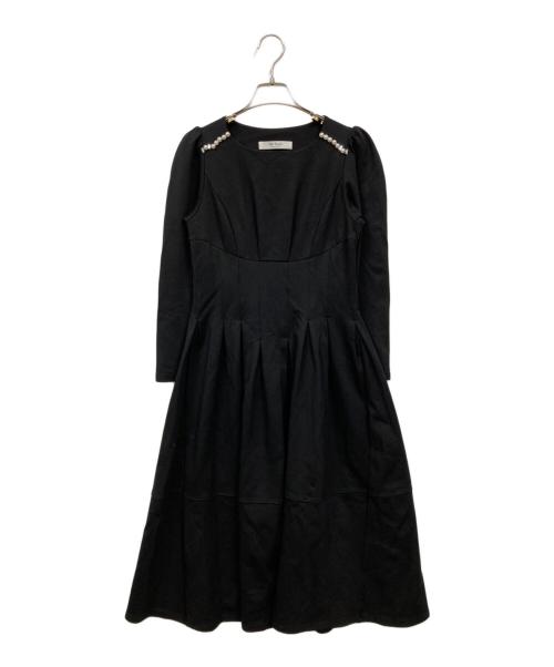 HER LIP TO（ハーリップトゥ）Her lip to (ハーリップトゥ) Marylebone Pearl Dress ブラック サイズ:Sの古着・服飾アイテム