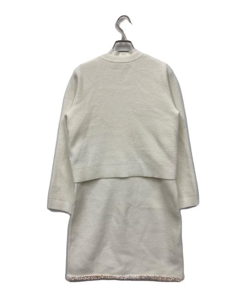 CELFORD（セルフォード）CELFORD (セルフォード) ニットワンピース ホワイト サイズ:36の古着・服飾アイテム