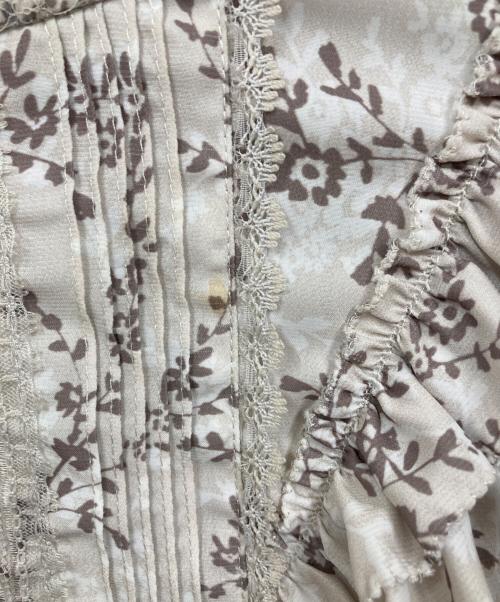 HER LIP TO（ハーリップトゥ）Her lip to (ハーリップトゥ) Pedicel Lace-Trimmed Long Dress ベージュ サイズ:Mの古着・服飾アイテム