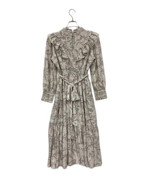 HER LIP TO（ハーリップトゥ）Her lip to (ハーリップトゥ) Pedicel Lace-Trimmed Long Dress ベージュ サイズ:Mの古着・服飾アイテム