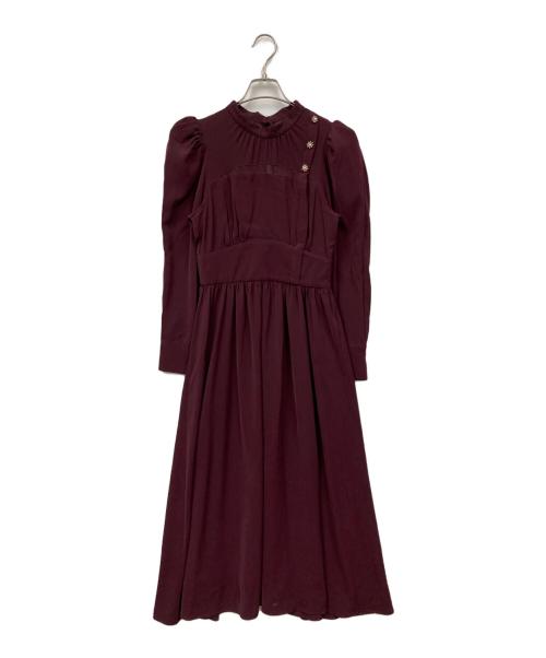 HER LIP TO（ハーリップトゥ）Her lip to (ハーリップトゥ) Back Ribbon Dress レッド サイズ:Mの古着・服飾アイテム