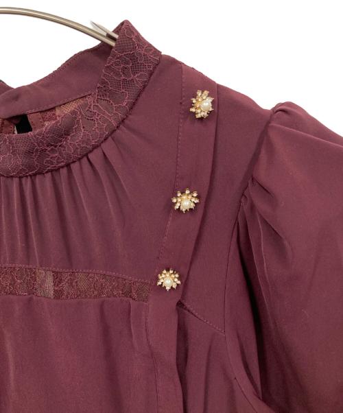 HER LIP TO（ハーリップトゥ）Her lip to (ハーリップトゥ) Back Ribbon Dress レッド サイズ:Mの古着・服飾アイテム