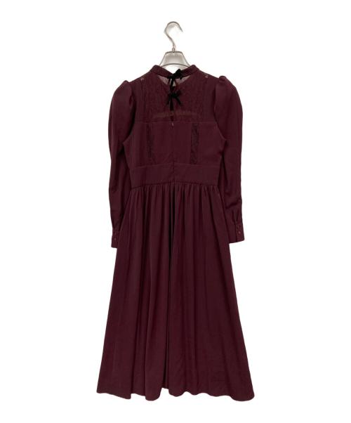 HER LIP TO（ハーリップトゥ）Her lip to (ハーリップトゥ) Back Ribbon Dress レッド サイズ:Mの古着・服飾アイテム
