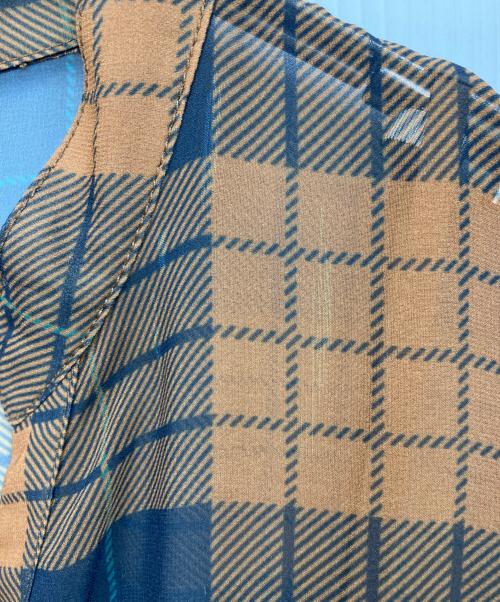 Diagram（ダイアグラム）Diagram (ダイアグラム) ボウタイ ワンピース ブラウン サイズ:36の古着・服飾アイテム