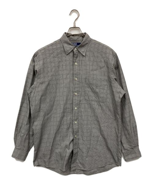 POLO RALPH LAUREN（ポロ・ラルフローレン）POLO RALPH LAUREN (ポロ・ラルフローレン) ポニー無しチェックシャツ グレー サイズ:Mの古着・服飾アイテム