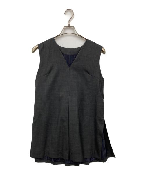 Lois CRAYON（ロイスクレヨン）Lois CRAYON (ロイスクレヨン) ジレ グレー サイズ:Mの古着・服飾アイテム
