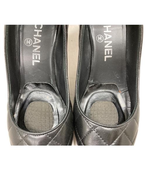 CHANEL（シャネル）CHANEL (シャネル) マトラッセココマークパンプス ブラック サイズ:36の古着・服飾アイテム