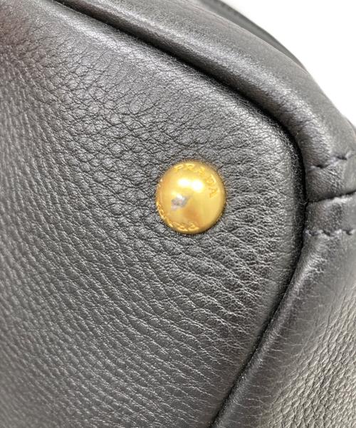PRADA（プラダ）PRADA (プラダ) レザー 2WAYトートバッグ ブラックの古着・服飾アイテム