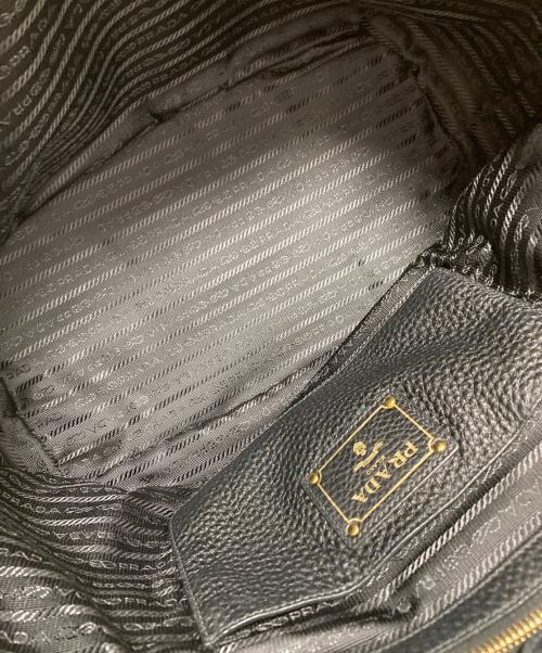 PRADA（プラダ）PRADA (プラダ) レザー 2WAYトートバッグ ブラックの古着・服飾アイテム