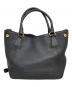 PRADA (プラダ) レザー 2WAYトートバッグ ブラック：80000円