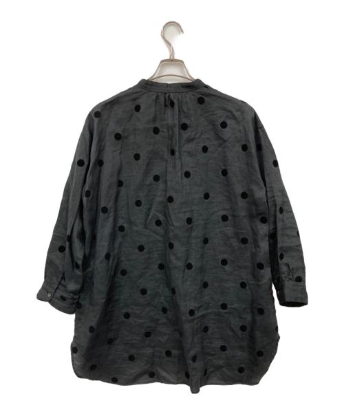 nop de nod（ノップドゥノッド）nop de nod (ノップドゥノッド) リネンワンピース ブラック サイズ:Mの古着・服飾アイテム