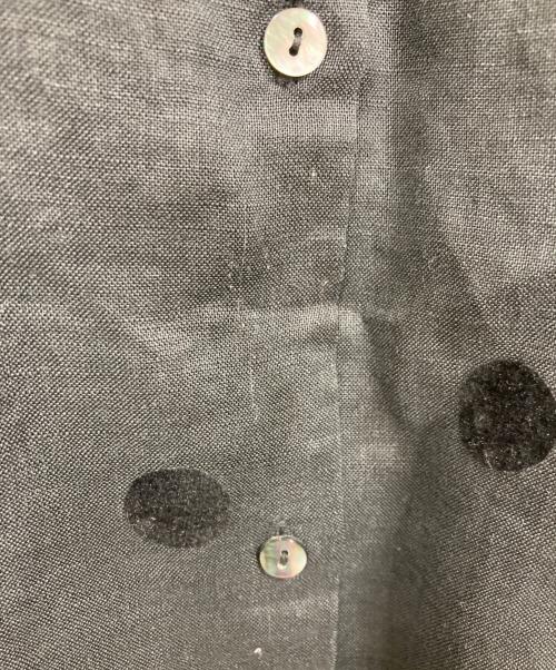 nop de nod（ノップドゥノッド）nop de nod (ノップドゥノッド) リネンワンピース ブラック サイズ:Mの古着・服飾アイテム