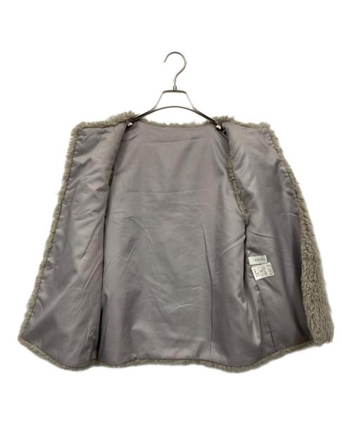 ANAYI（アナイ）ANAYI (アナイ) フェイクファーベスト グレー サイズ:38の古着・服飾アイテム