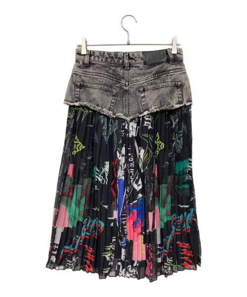 DIESEL（ディーゼル）DIESEL (ディーゼル) デニムドッキングスカート ブラック サイズ:27の古着・服飾アイテム