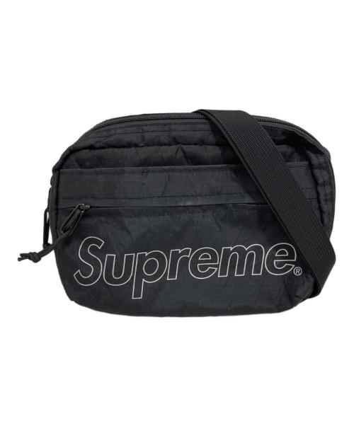 SUPREME（シュプリーム）Supreme (シュプリーム) ロゴプリントショルダーバック ブラックの古着・服飾アイテム