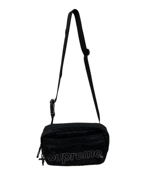 SUPREME（シュプリーム）Supreme (シュプリーム) ロゴプリントショルダーバック ブラックの古着・服飾アイテム
