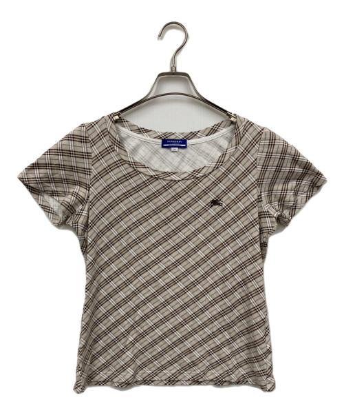 BURBERRY BLUE LABEL（バーバリー ブルー レーベル）BURBERRY BLUE LABEL (バーバリー ブルー レーベル) ノバチェックカットソー ベージュ サイズ:Mの古着・服飾アイテム