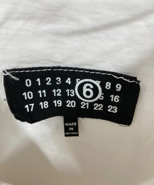 MM6 Maison Margiela（エムエムシックスメゾンマルジェラ）MM6 Maison Margiela (エムエムシックスメゾンマルジェラ) Tシャツ ホワイト サイズ:Lの古着・服飾アイテム