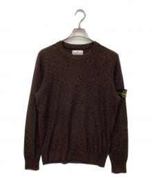 STONE ISLAND（ストーンアイランド）の古着「ロゴパッチ プルオーバー ニット」｜ブラウン