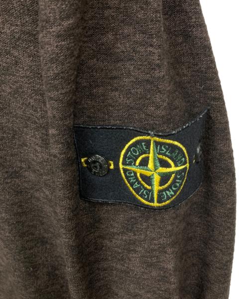 STONE ISLAND（ストーンアイランド）STONE ISLAND (ストーンアイランド) ロゴパッチ プルオーバー ニット ブラウン サイズ:Mの古着・服飾アイテム