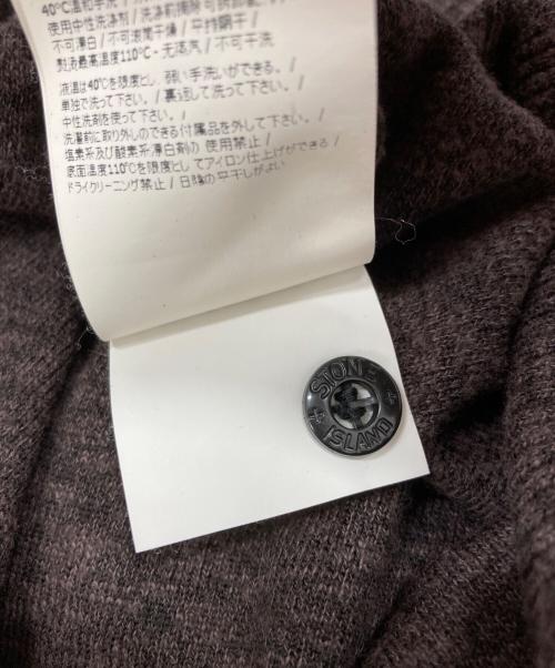 STONE ISLAND（ストーンアイランド）STONE ISLAND (ストーンアイランド) ロゴパッチ プルオーバー ニット ブラウン サイズ:Mの古着・服飾アイテム