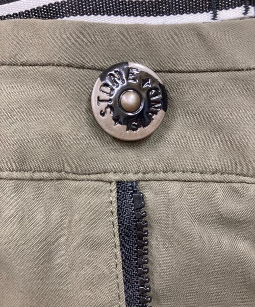STONE ISLAND（ストーンアイランド）STONE ISLAND (ストーンアイランド) スリムテーパードパンツ カーキ サイズ:W29の古着・服飾アイテム