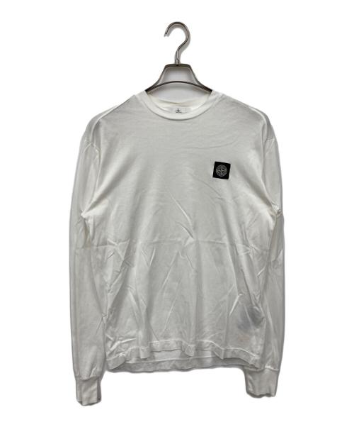 STONE ISLAND（ストーンアイランド）STONE ISLAND (ストーンアイランド) ロゴカットソー ホワイト サイズ:Sの古着・服飾アイテム