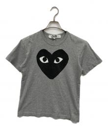PLAY COMME des GARCONS（プレイコムデギャルソン）の古着「ハートデザインTシャツ」｜グレー