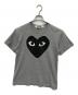 PLAY COMME des GARCONS（プレイコムデギャルソン）の古着「ハートデザインTシャツ」｜グレー