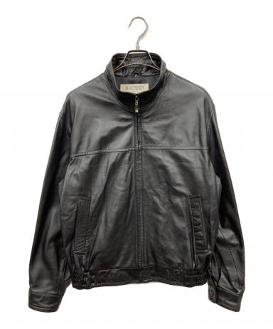 中古・古着通販】BALMAIN (バルマン) ラムレザージャケット ブラック