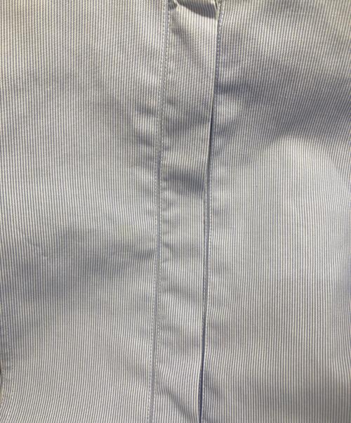 CELINE（セリーヌ）CELINE (セリーヌ) デザインノーカラーシャツ スカイブルー サイズ:UK34の古着・服飾アイテム