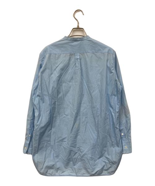 CELINE（セリーヌ）CELINE (セリーヌ) ノーカラーシャツ スカイブルー サイズ:UK34の古着・服飾アイテム