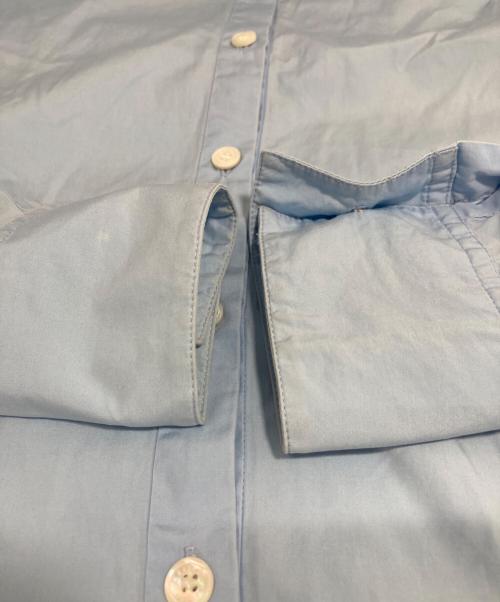 CELINE（セリーヌ）CELINE (セリーヌ) ノーカラーシャツ スカイブルー サイズ:UK34の古着・服飾アイテム