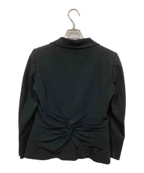 MOSCHINO（モスキーノ）MOSCHINO (モスキーノ) ギャザーセットアップ ブラック サイズ:ジャケット：42/スカート：40の古着・服飾アイテム
