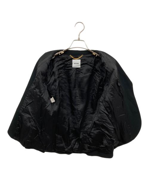 MOSCHINO（モスキーノ）MOSCHINO (モスキーノ) ギャザーセットアップ ブラック サイズ:ジャケット：42/スカート：40の古着・服飾アイテム
