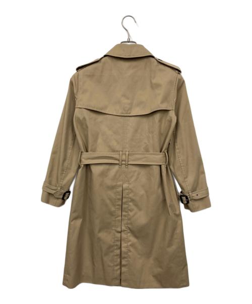Saint Laurent Paris（サンローランパリ）Saint Laurent Paris (サンローランパリ) ベルテッド ロゴボタン トレンチコート ベージュ サイズ:36の古着・服飾アイテム
