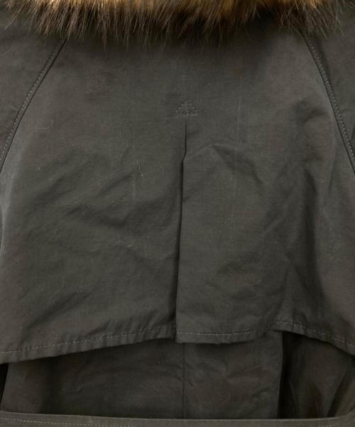 FENDI（フェンディ）FENDI (フェンディ) 中綿ライナー ファー付き ステンカラーコート ネイビー サイズ:38の古着・服飾アイテム