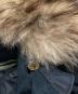 中古・古着 FENDI (フェンディ) 中綿ライナー ファー付き ステンカラーコート ネイビー サイズ:38：12000円