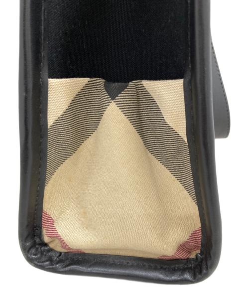 BURBERRY（バーバリー）BURBERRY (バーバリー) ハンドバッグ ブラックの古着・服飾アイテム