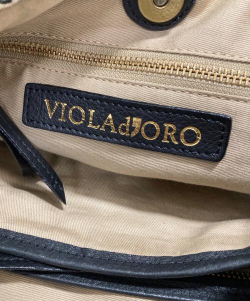 VIOLAd'ORO（ヴィオラドーロ）VIOLAd'ORO (ヴィオラドーロ) ハンドバッグ ブラックの古着・服飾アイテム