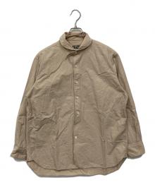 HAVERSACK（ハバーサック）の古着「ラウンドカラーシャツ」｜ベージュ