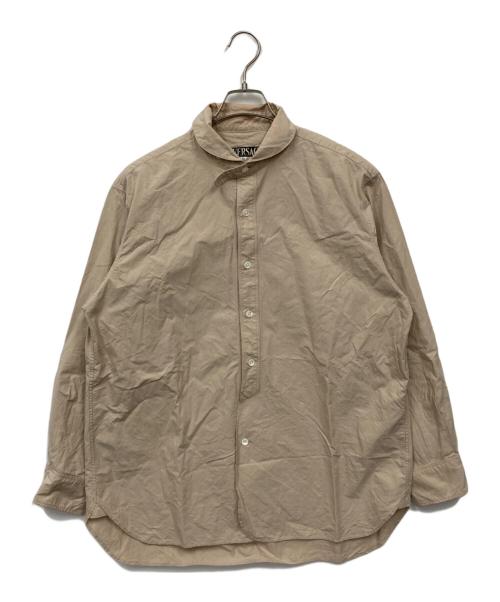 HAVERSACK（ハバーサック）HAVERSACK (ハバーサック) ラウンドカラーシャツ ベージュ サイズ:Lの古着・服飾アイテム