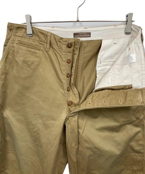 WORKERS OFFICER TROUSERS（ワーカーズオフィサートラウザー）workers officer trousers (ワーカーズオフィサートラウザー) チノパン ベージュ サイズ:34の古着・服飾アイテム