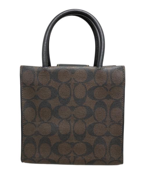 COACH（コーチ）COACH (コーチ) ミニ キャリー クロスボディ・シグネチャー キャンバス・スキー パッチ ブラウンの古着・服飾アイテム
